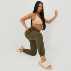 EGO Cargo Pocket Trousers In Khaki Green -EGO Sales Store 01 04 22 molly14380 copy scaled