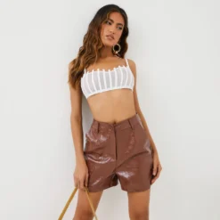 EGO Thin Straps Structured Bar Detail Bralet In White Mesh -EGO Sales Store 01 09 2215051sq 1 scaled