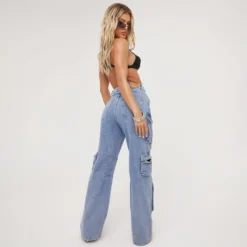 EGO Mid Rise Multi Pocket Detail Straight Leg Cargo Denim Jeans -EGO Sales Store 04 05 23 emhugh95395 s scaled