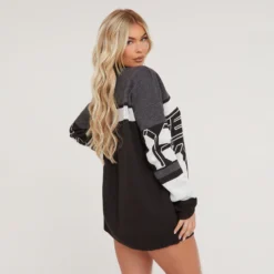EGO Long Sleeve Motocross Detail Oversized Jumper Dress In Black Multi Knit 6 EGO Long Sleeve Motocross Detail Oversized Jumper Dress In Black Multi Knit -EGO Sales Store 06 02 23 emily53617 s scaled
