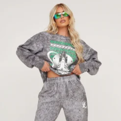 EGO Long Sleeve Space Graphic Oversized Sweatshirt In Grey Acid Wash -EGO Sales Store 06 02 23 emily54038 s scaled