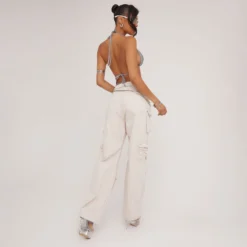 EGO Mid Rise Multi Pocket Detail Straight Leg Cargos In Beige Denim -EGO Sales Store 06 06 23 jul111422 s scaled