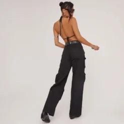 EGO Mid Rise Multi Pocket Detail Straight Leg Cargos In Black Denim -EGO Sales Store 06 06 23 jul111453 s scaled