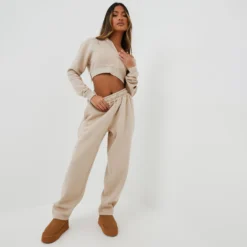 EGO High Waist Oversized Wide Leg Joggers In Beige 6 EGO High Waist Oversized Wide Leg Joggers In Beige -EGO Sales Store 08 11 22 unya22646 sq scaled