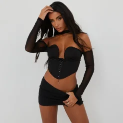 EGO Structured Corset With Sleeves In Black 8 EGO Structured Corset With Sleeves In Black -EGO Sales Store 09 03 22 ming8840 scaled