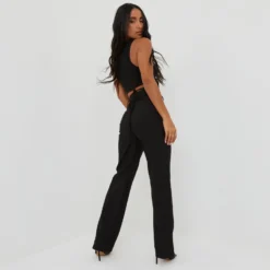 EGO High Waist Wide Leg Suit Trousers In Black -EGO Sales Store 09 03 22 ming9735 scaled