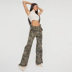 EGO Multi Pocket Belt Detail Oversized Cargo Trousers In Camo Print -EGO Sales Store 12 11 22 july28675 sq scaled