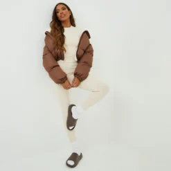 EGO High Waist Super Stretch Leggings In Cream