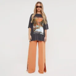 EGO Oversized 'Paradise' Graphic T-Shirt In Charcoal Acid Wash -EGO Sales Store 15 12 2237180 copy scaled