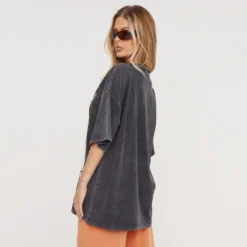 EGO Oversized 'Paradise' Graphic T-Shirt In Charcoal Acid Wash -EGO Sales Store 15 12 2237190 copy scaled