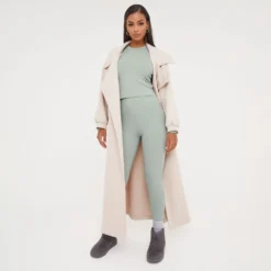 EGO High Neck Long Sleeve Super Stretch Top In Green -EGO Sales Store 17 01 23 pam46359 s scaled