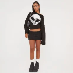 EGO Long Sleeve Martian Oversized Jumper In Black Knit -EGO Sales Store 17 01 23 pam46877 s scaled