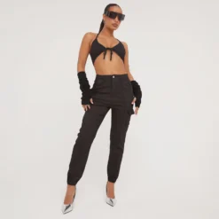 EGO Pocket Detail Cargo Trousers In Black -EGO Sales Store 19 01 23 ming49244 s scaled