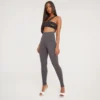 EGO High Waist Corset Detail Seamless Leggings In Grey