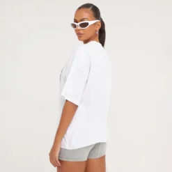 EGO Oversized 'Pilates' Slogan T-Shirt In Grey -EGO Sales Store 21 02 23 pam61478 s scaled