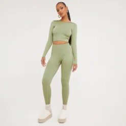 EGO High Waist Contour Detail Active Leggings In Pale Khaki 6 EGO High Waist Contour Detail Active Leggings In Pale Khaki -EGO Sales Store 21 02 23 pam61811 p scaled