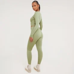 EGO High Waist Contour Detail Active Leggings In Pale Khaki 7 EGO High Waist Contour Detail Active Leggings In Pale Khaki -EGO Sales Store 21 02 23 pam61833 s scaled