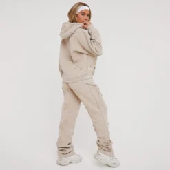 EGO High Waist Cross Patch Detail Oversized Straight Leg Joggers In Acid Wash Stone -EGO Sales Store 21 12 22 em38601 copy scaled