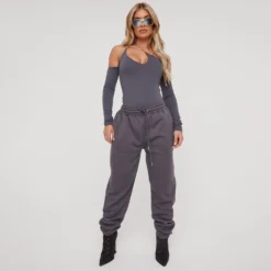 EGO High Waist Cuffed Hem Oversized Joggers In Grey -EGO Sales Store 21 12 22 em39400 copy 2 scaled