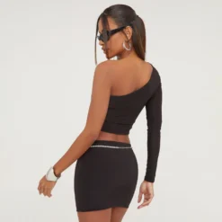 EGO High Waist Basic Mini Bodycon Skirt In Black Slinky -EGO Sales Store 22 03 23 noara72444 s scaled