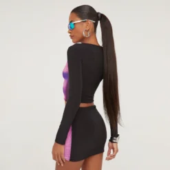 EGO Contrast Back Body Print Mini Bodycon Skirt In Pink Multi -EGO Sales Store 22 03 23 noara73526 s scaled