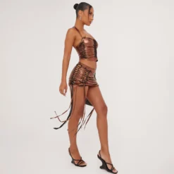 EGO Low Rise Ladder Detail Mini Skirt In Bronze Metallic 7 EGO Low Rise Ladder Detail Mini Skirt In Bronze Metallic -EGO Sales Store 23 05 23 ming102314 s scaled