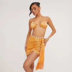 EGO High Waist Drape Fringe Detail Wrap Mini Skirt In Orange Metallic -EGO Sales Store 25 05 23 jul105746 s scaled