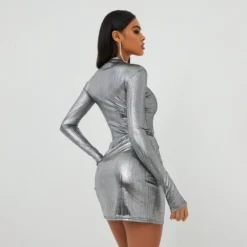 EGO High Neck Long Sleeve Bodysuit In Grey Metallic -EGO Sales Store 25 10 22 jul16204 scaled