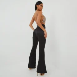 EGO High Waist Split Hem Detail Straight Leg Trousers In Black Satin 6 EGO High Waist Split Hem Detail Straight Leg Trousers In Black Satin -EGO Sales Store 25 10 22 jul16454 scaled