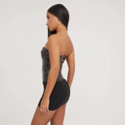 EGO Fold Over Zip Detail Biker Corset Top In Black Faux Leather 6 EGO Fold Over Zip Detail Biker Corset Top In Black Faux Leather -EGO Sales Store 28 03 23 ming75075 s scaled