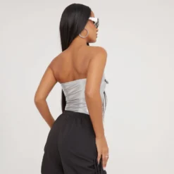 EGO Fold Over Zip Detail Biker Corset Top In Silver Faux Leather -EGO Sales Store 28 03 23 ming75179 s scaled