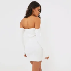 EGO Bardot Long Sleeve Cup Detail Mini Bodycon Dress In Cream Ribbed Knit 7 EGO Bardot Long Sleeve Cup Detail Mini Bodycon Dress In Cream Ribbed Knit -EGO Sales Store clh239 cr 3 scaled