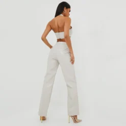 EGO High Waist Straight Leg Trousers In Stone Croc Print Faux Leather -EGO Sales Store neck tattoo 25 10 22 jul15566 scaled